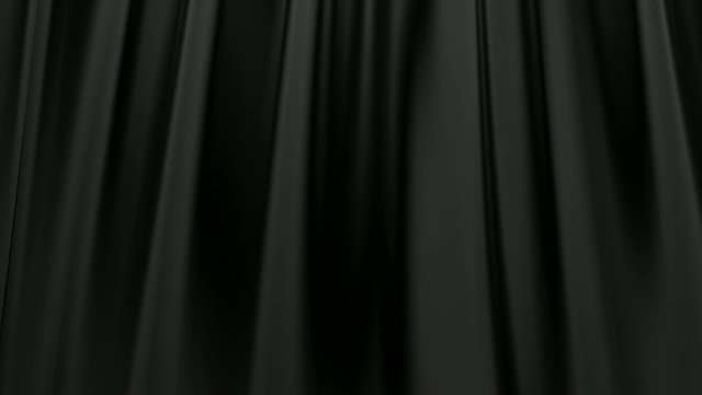 Silk satin elegant flowing background loop black