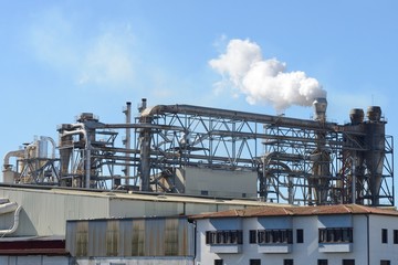 Fototapeta na wymiar Industrial Factory Exterior