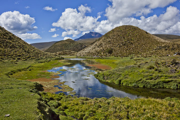 Shed clear water in the Cotopaxi National Park