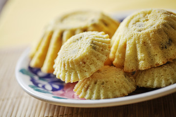 A plate with easter cakes