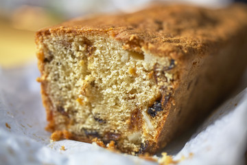 A piece of fruit cake