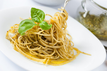 Spaghetti With Pesto Alla Genovese