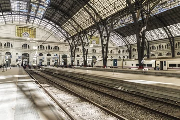 Acrylic prints Train station Train Station in Barcelona