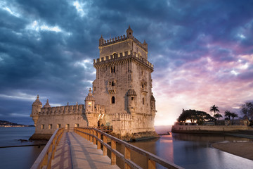 Fototapeta na wymiar Tour de Belém Lisbonne Portugal