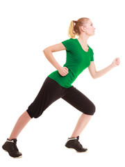 Obraz premium Sport. Flexible fitness girl doing stretching exercise