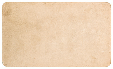 Used textured paper cardboard isolated. Scrapbook object