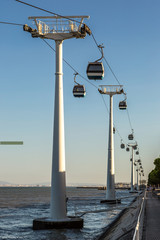 Aerial tramway  in Lisbon