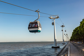 Aerial tramway  in Lisbon