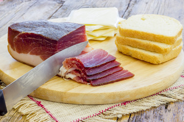 Slices of Italian Speck