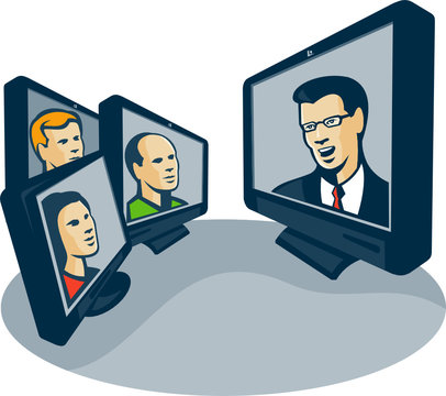 Webinar Video Conference Retro