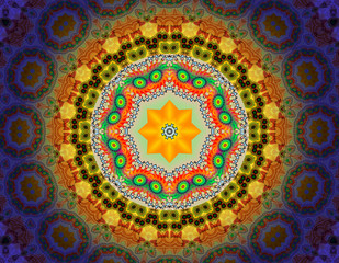 Floral mandala