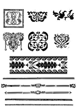 Frises, barre de s&eacute;paration et ornements