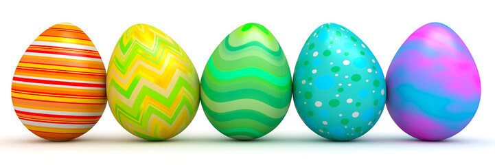 Colorful Easter eggs