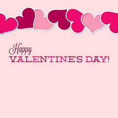 Vintage Typographic Valentine's Day card in vector format.