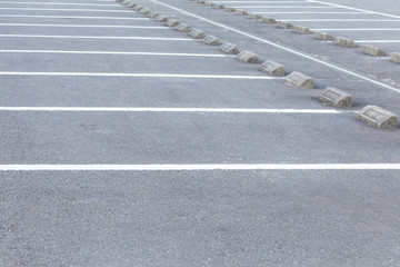 Fototapeta premium Empty Space in a car parking Lot..