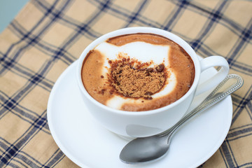 Cappuccino. Cup of Cappuccino Coffee