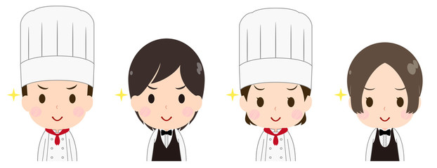 コック　ウェイトレス　自信