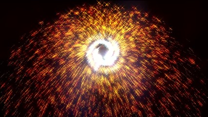 Fireworks pinwheel Catherine wheel loop