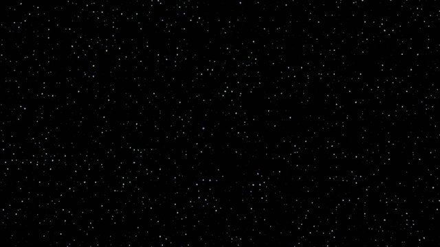 Stars twinkling night sky realistic loop