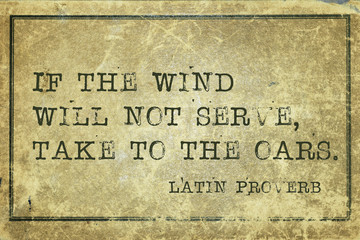 take to oars Proverb