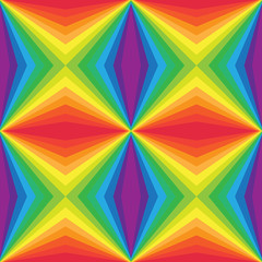 Seamless rainbow geometric pattern.