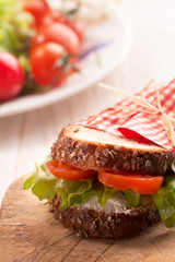 delicious vegetarian sandwich