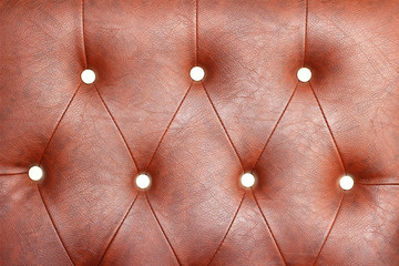 texture of vintage brown leather sofa for background