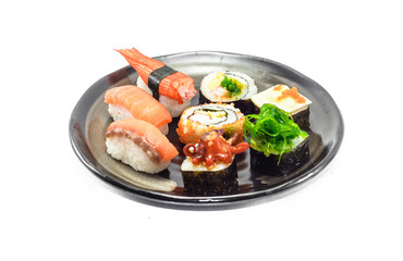 sushi on dish