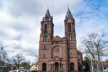 Fototapeta na wymiar Kirche - Saardom in Dillingen