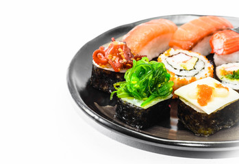 sushi on dish