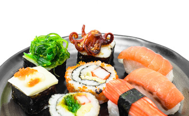 sushi on dish