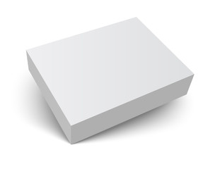 blank packaging box with shadow