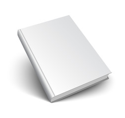 blank vector book on white