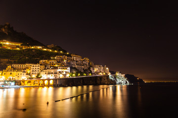 Night view of Amalfi
