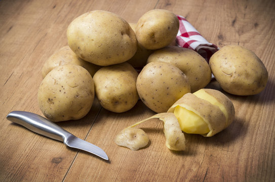 Patatas en la cocina