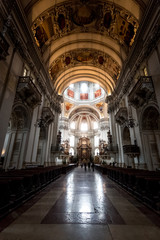 Fototapeta premium long archway at Catholic cathedral in Salzburg