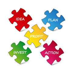 business strategy info graphic vector