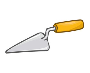 trowel isolated illustration