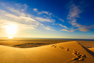 Fußspuren im Sand