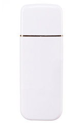 Shampoo plastic bottle isolated on white background