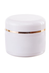 Container for cosmetics with line for text