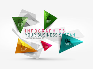 Vector fresh business abstract infographic