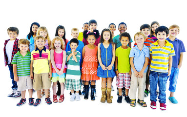 Fototapeta premium Ethnicity Diversity Gorup of Kids Friendship Cheerful Concept