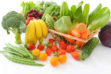 新鮮な野菜と果物