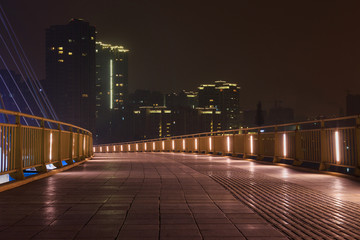 Obraz premium modern bridge at night