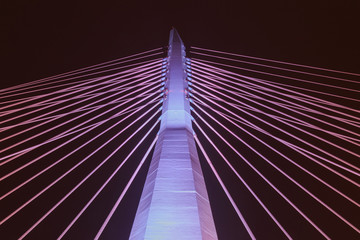 Obraz premium modern bridge at night