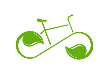 Bike eco logo vector