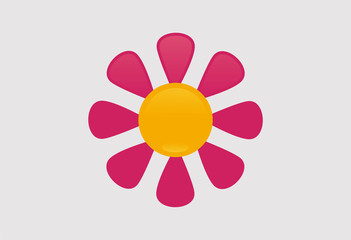 Flowers nature logo vector