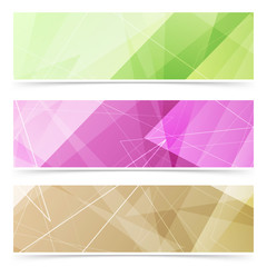 Triangular pattern web footer collection
