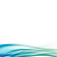 Abstract modern swoosh green border dotted certificate backgroun